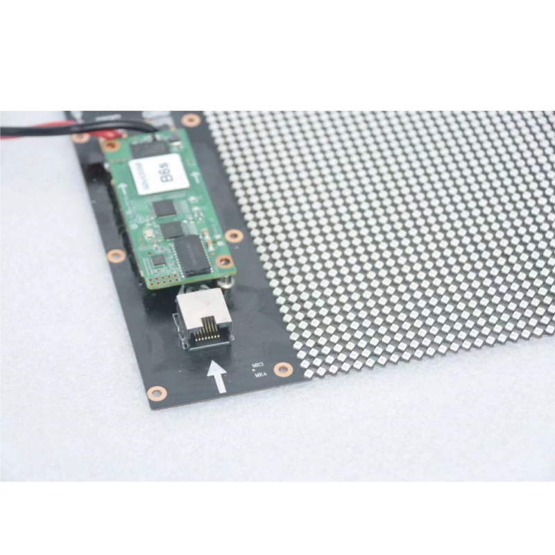 Holographic Led Transparent Ultra soft and Light Adhesive Film Display Screen