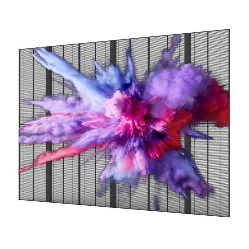 P3.91-P7.8 Full Color Glass Indoor Wall Mounting Transparent Led Screen for Shopping Mall
