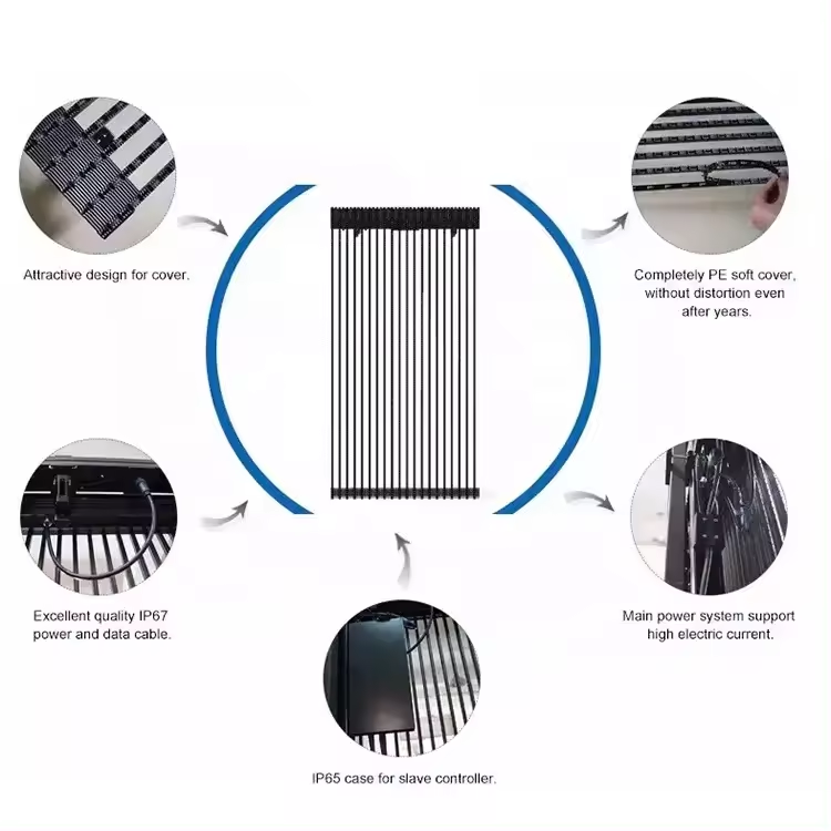 High Brightness P10.4-10.4 Outdoor LED Mesh Screen