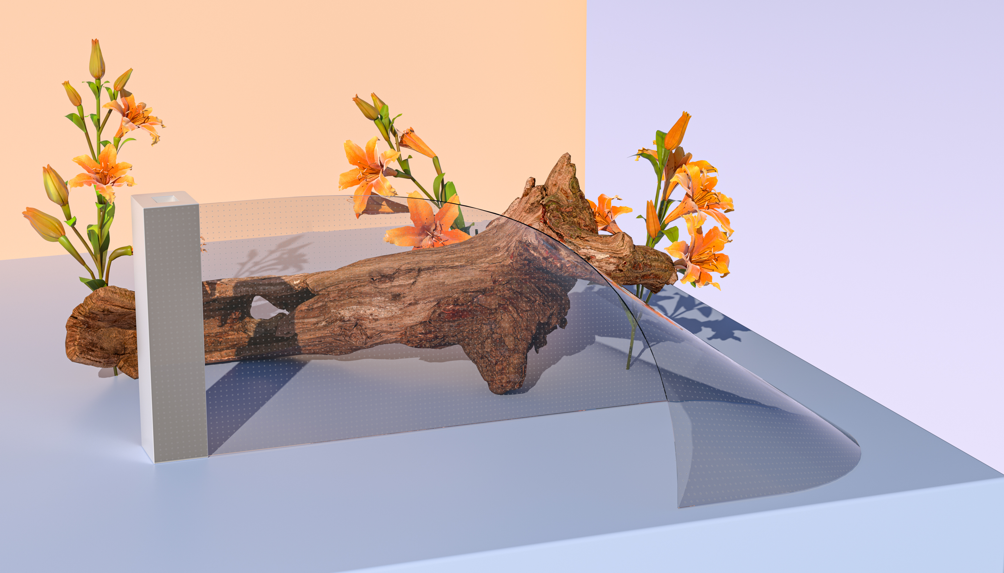 1mm Transparent LED Display Flexible Crystal Film Screen