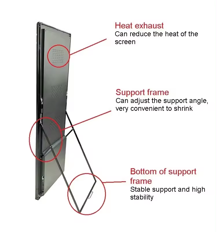 P2.5 Indoor Led Digital Poster Display 640x1920mm