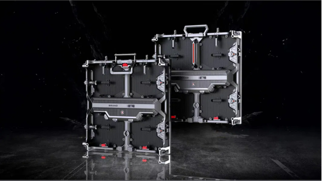 One-hand Operation Cabinet ：500x500mm Die-casting Aluminum Rental LED Display Cabinet with 500x250mm Led Module