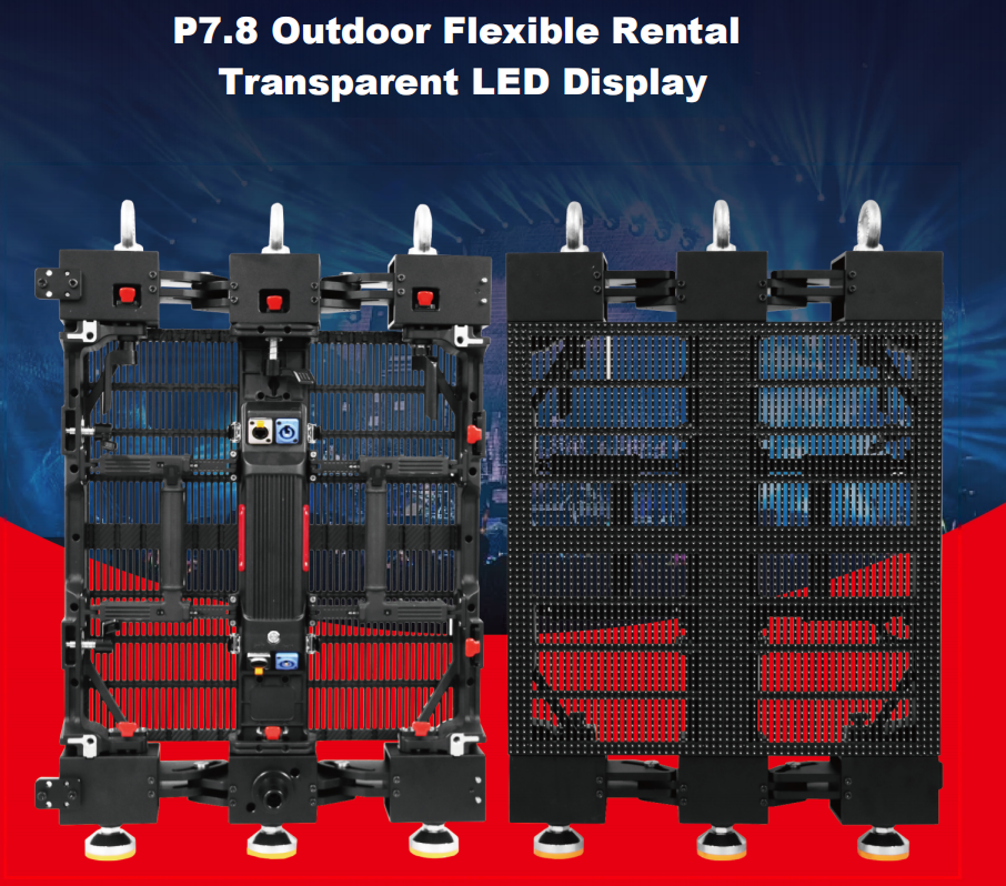 P7.8 Outdoor Flexible Rental Transparent LED Display_7