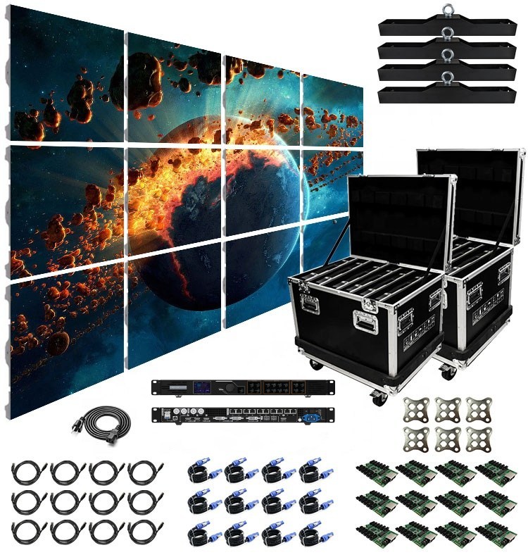 7680HZ P2.6 Indoor Rental LED Display with 500x500 LK Die-casting Aluminum Cabinet