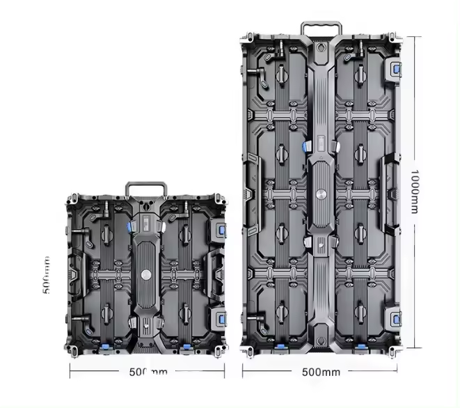 Indoor P2.5 Rental LED Display with 500x500 LED Panel Die-casting Aluminum Cabinet