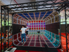 Five-Sided Immersive Acoustic-Transparent Surround Sound LED Display